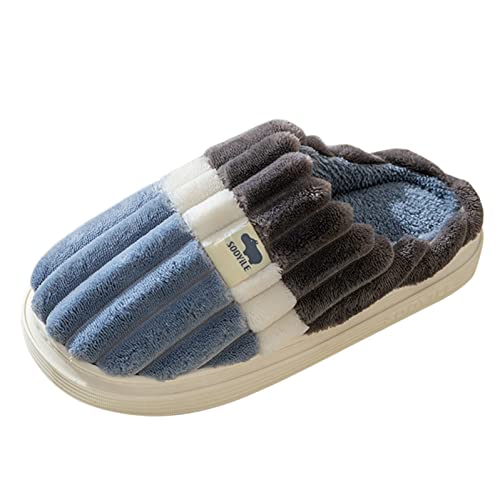 Zshosam Hausschuhe Damen Winter Sandalen Weiche Pantoffel Pantoffeln Sommer Slipper Filzpantoffeln Memory Foam Puschen Plüsch Bequem Flauschig rutschfest House Slippers für Frauen A001 von Zshosam