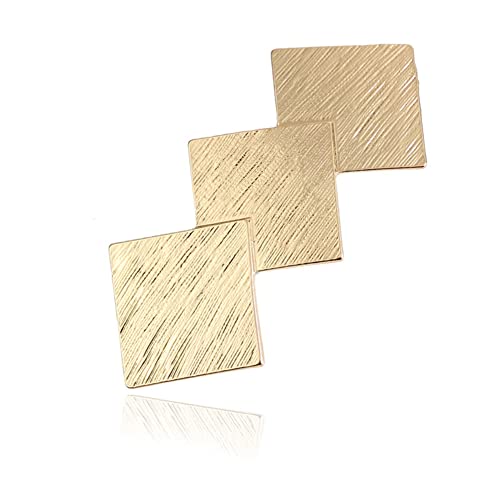 Kleine quadratische Haarspange, zarter Kopf, überlappende Diamantform, elegante Haarstyling-Accessoires, schlichte, modische Kopfstücke, dekorative Haarspange, Haarschmuck für Damen und Mädchen, Gold von Ztexkee