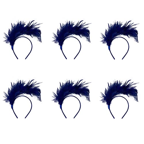 Zarte Feder-Haarbänder, Vintage-Stil, faltbar, Party-Kopfbedeckung, Kopfschmuck für Mädchen, Frauen, Tanzshow, Geschenke von Ztexkee