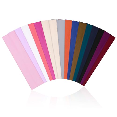 16 Stück Stirnbänder für Damen, rutschfest, stilvolle Sport-Haarbänder für Damenhaar, weiches Baumwolltuch, dehnbare Stirnbänder für Damen, für Yoga, Outdoor-Übungen, Laufen 16 Stück Stirnbänder für Damen, rutschfest, stilvolle Sport-Haarbänder für Damenhaar, weiches Baumwolltuch, dehnbare Stirnbänder für Damen, für Yoga, Outdoor-Übungen, Laufen von Ztomine