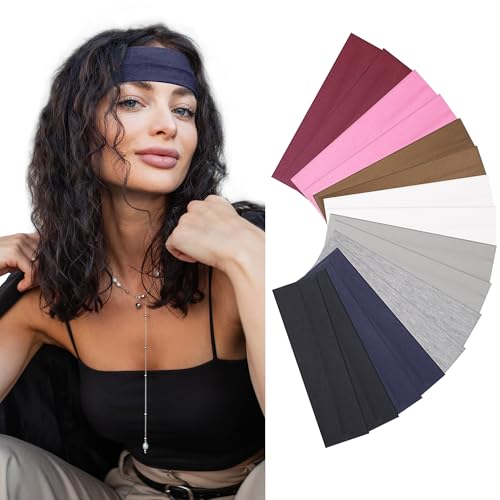 Haarbänder für Damen, rutschfest, stilvoll, weiches Baumwolltuch, dehnbare Stirnbänder für Damen, für Yoga, Outdoor, Training, Laufen, 16 Stück Haarbänder für Damen, rutschfest, stilvoll, weiches Baumwolltuch, dehnbare Stirnbänder für Damen, für Yoga, Outdoor, Training, Laufen, 16 Stück von Ztomine