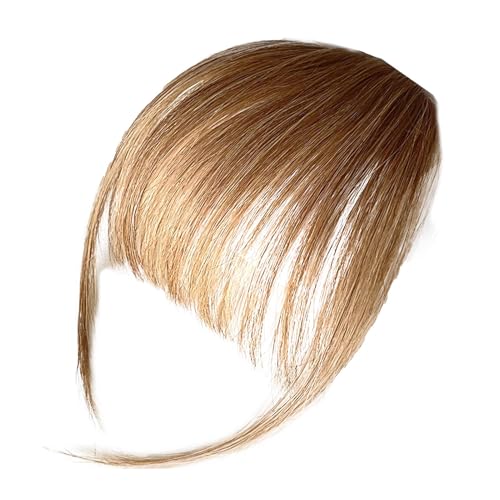 Zuasdvnk Clip-in-Pony, Clip-on-Echthaar-Pony,Echthaar-Perücke für Damen, Clip-in-Pony - Girlfriend Sisters Bangs with Temples Alltägliche Haarverlängerungen für Fotografie, Dating von Zuasdvnk