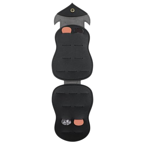 Zuasdvnk Eulen-Pick-Halter-Etui, Bass-Pick-Etui, Halter für E-Gitarren-Picks in Tierformen, Tragbare Plektren-Organizer-Box, Aufbewahrungstasche für Gitarrenplektren für Gitarristen und Liebhaber von Zuasdvnk