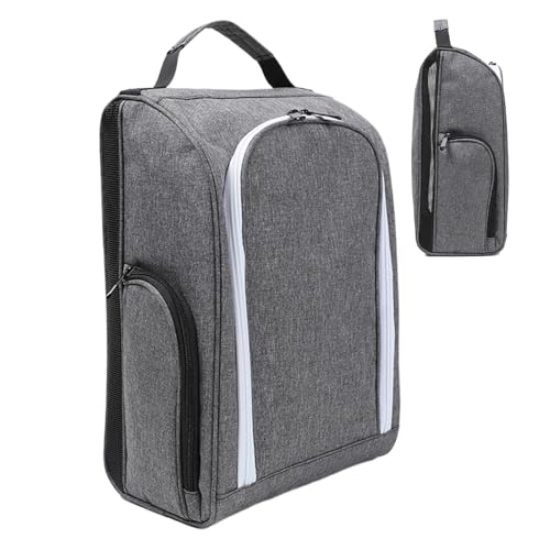 Zuasdvnk Golf-Schuh-Tragetasche, mit Griff, für Damen und Herren, Outdoor-Organisationstasche, wasserdichte Lösung für Wochenendausflüge, Tanzunterricht, grau, Refer to description, Unisex von Zuasdvnk