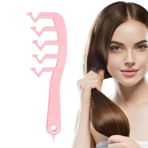 Zuasdvnk Große Zahnkämme für Frauen | Tragbarer Z-förmiger breiter Zahnverteilungskamm | Entwirrer-Duschbürste für Styling und professionelle Haarpflege für nasses, lockiges Haar, dickes, lockiges von Zuasdvnk