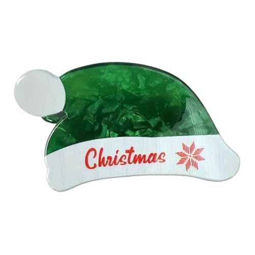 Zuasdvnk Haarklammern für Weihnachtsmütze, Haarklammern für Frauen, Haarklammern für Frauen in Cartoon-Hutform für Weihnachten, Saisonale, modische, rutschfeste Haarklammern für kurzes, langes Haar von Zuasdvnk