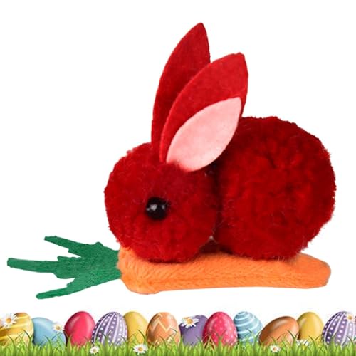 Zuasdvnk Hasen-Haarspange, Hasen-Haarnadel | Hasen-Karotten-Haarspange für Ostern | Niedliche Hasen-Haarspange für Damen, Hasen-Karotten-Haarnadel für Ostern, Halloween, Kostüm, Kopfbedeckung von Zuasdvnk