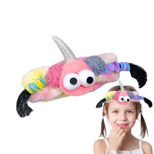 Zuasdvnk Lustige Haarbänder, lustiges Cartoon-Plüsch-Haarband für Damen, elastisches Haar-Accessoire, Haarband zum Waschen des Gesichts, Duschen von Zuasdvnk