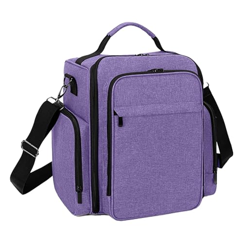 Zuasdvnk Nagellack-Organizer-Tasche, Gel-Nagellack-Organizer, Reisetasche, tragbare Aufbewahrungstasche für 48 Nagelflaschen, violett, Refer to description, Uni von Zuasdvnk