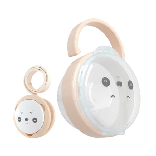 Zuasdvnk Schnuller-Aufbewahrung | Schnullerbox Mit Kette,Leichtes Staubdichtes Reisezubehör Für Babys Und Kleinkinder Mädchen von Zuasdvnk