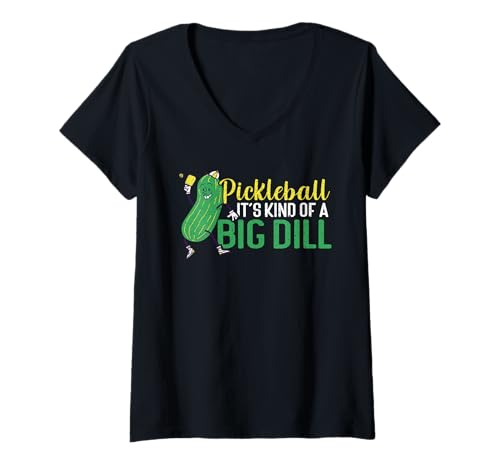 Damen Pickleball It's Kind of A Big Dill | Funny Pickleball T-Shirt mit V-Ausschnitt Damen Pickleball It's Kind of A Big Dill | Funny Pickleball T-Shirt mit V-Ausschnitt von Zubehör Pickleball Set Geschenk Männer Pickle Ball