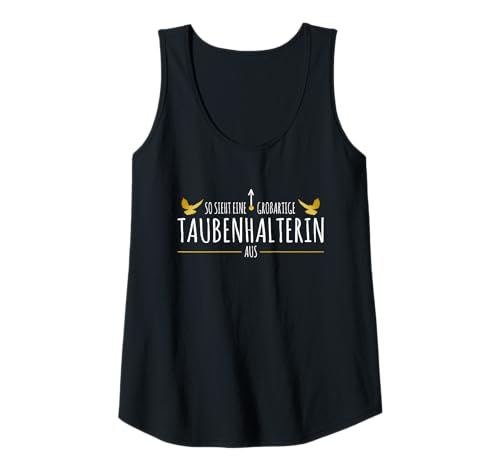 Damen Taubenzucht Zubehör Für Tauben Halten Lustig Taubenhalterin Tank Top von Zubehör Tauben Halten & Taubenhalterin Geschenk