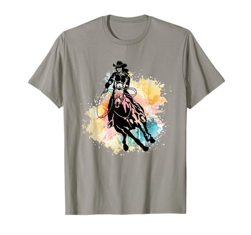 Westernreiter Damen Cowgirl Pferdefrau Pferd Westernreiten T-Shirt Westernreiter Damen Cowgirl Pferdefrau Pferd Westernreiten T-Shirt von Zubehör Westernreiten Geschenke Westernreiter