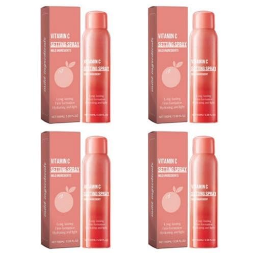 4 Stück Setting Spray Makeup, Oil Control Fixing Spray Make Up, Makeup Fixing Spray For Face Make-up, Make Up Fixierspray Gesicht Damen, Moisturizing & Brightening Für Mädchen Frauen von Zubehors