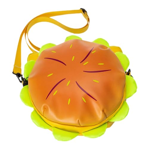Zubehors Cheeseburger-Einkaufstasche, Burger-Form-Tasche | Neuheit Funky Cheese Hamburger Umhängetasche - Cartoon-Hamburger-Tragetasche, neuartige Funky-Cheese-Hamburger-Umhängetasche, stilvolle von Zubehors