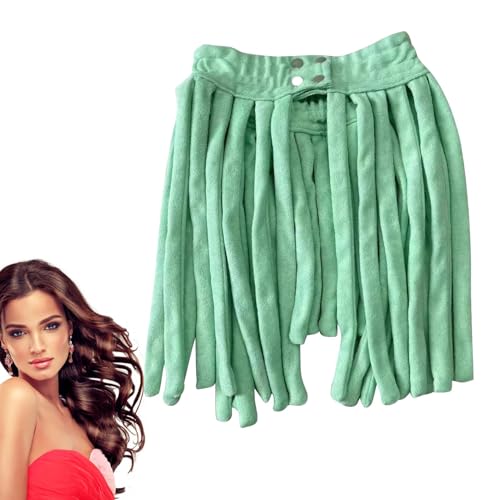 Zubehors Hitzefreies Curling-Stab-Stirnband, Heatless Curling-Set - 2-in-1-Lockenstab für trockenes Haar - Haar-Accessoires für Damen, Lockenwickler, absorbieren schnell Wasser, für langes Haar von Zubehors