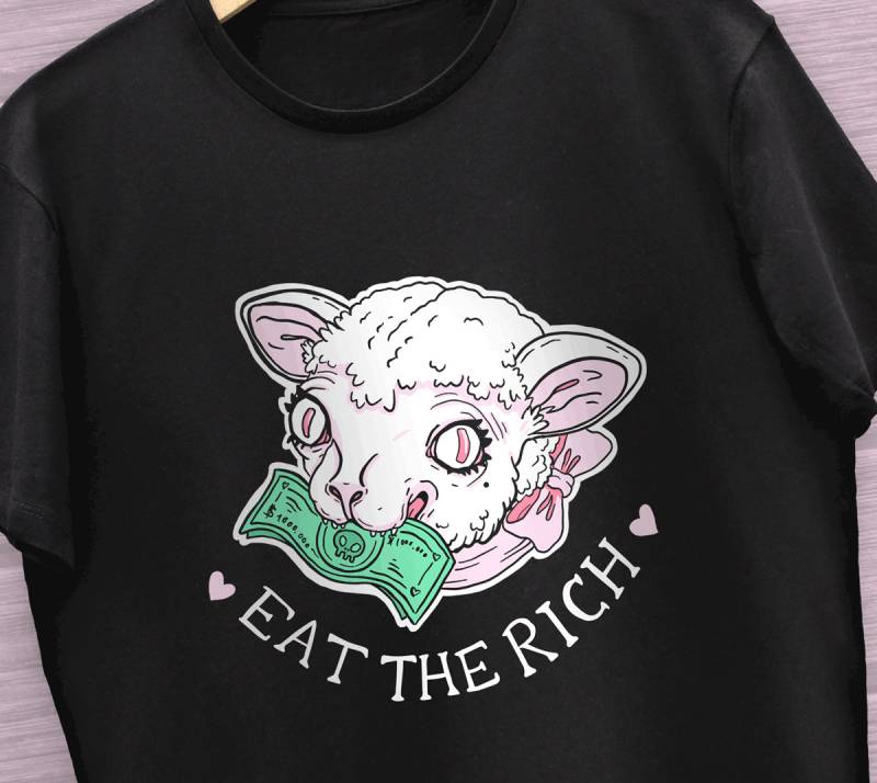 Eat The Rich T-Shirt Eat The Rich T-Shirt von ZubietaIllustration