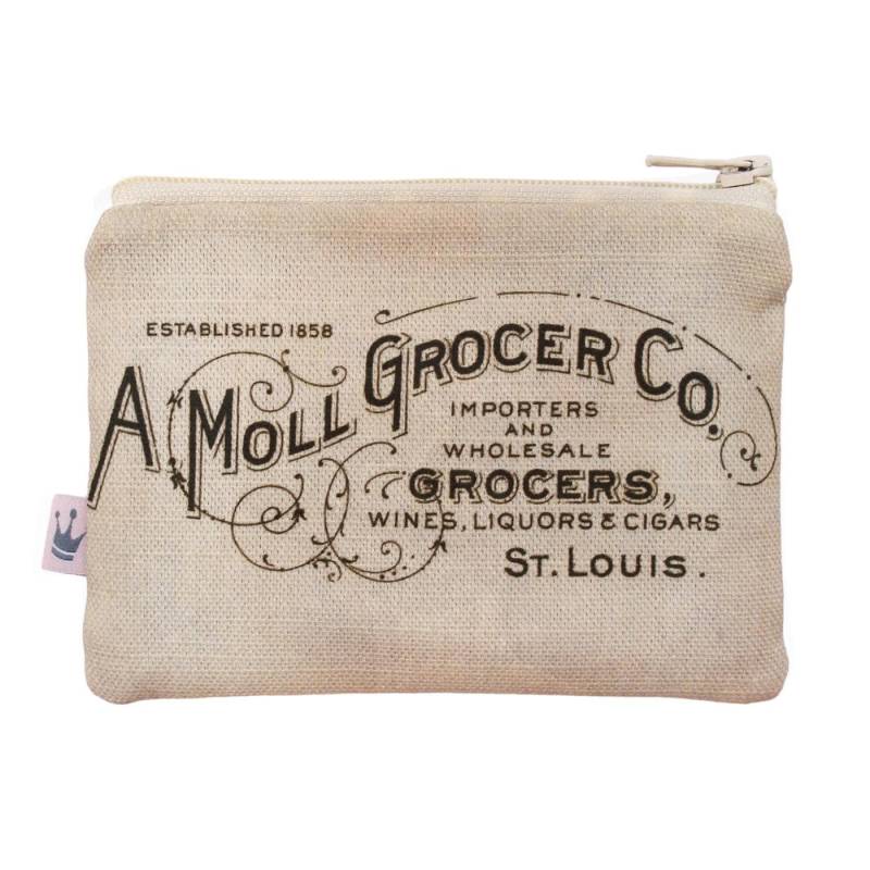 Mini Täschchen Bedruckt «Moll Grocer Co.» von ZuckerFrosch