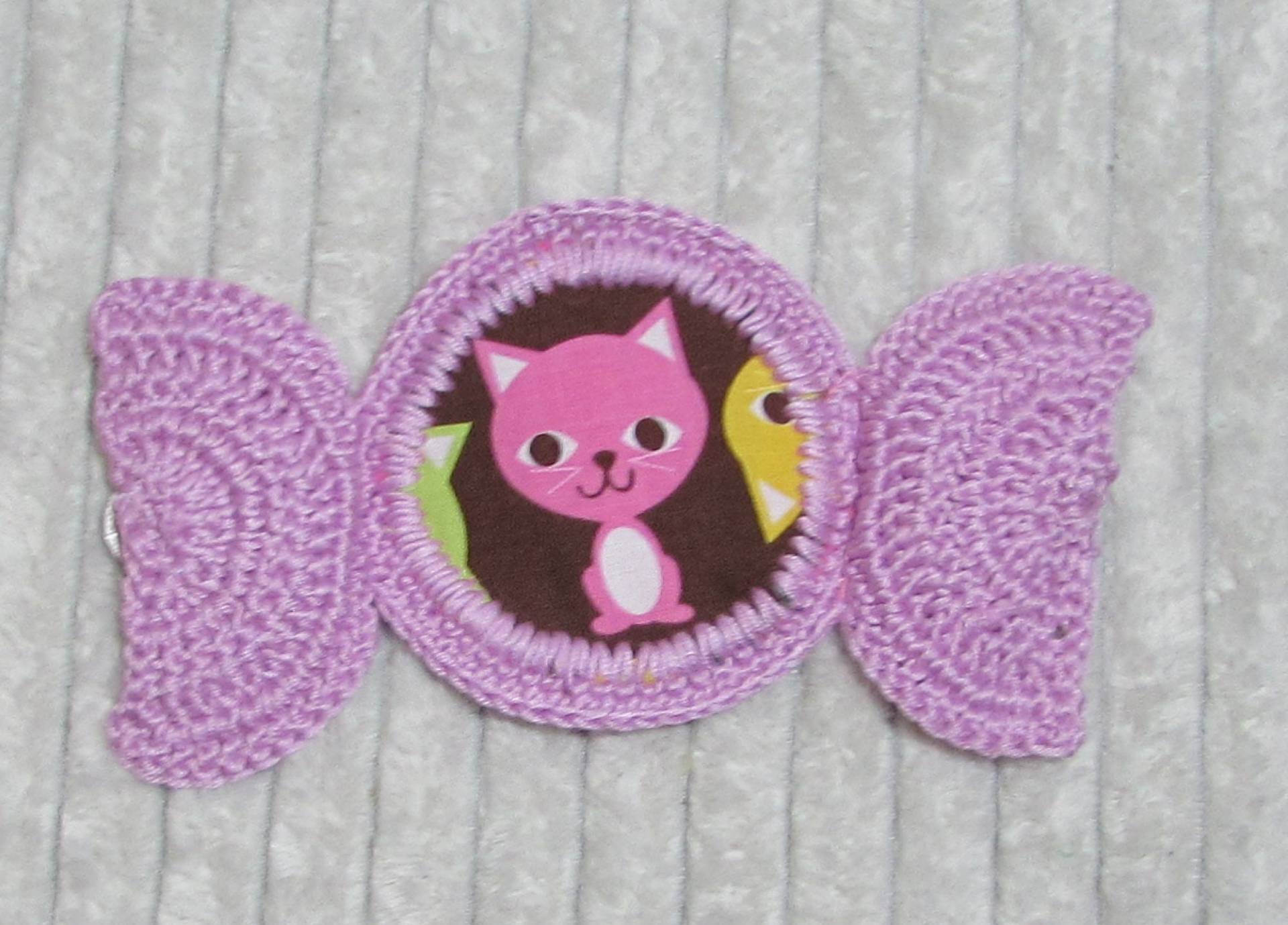 Aufnäher Guck-Loch Applikation Unikat Katze von ZuckerWolle