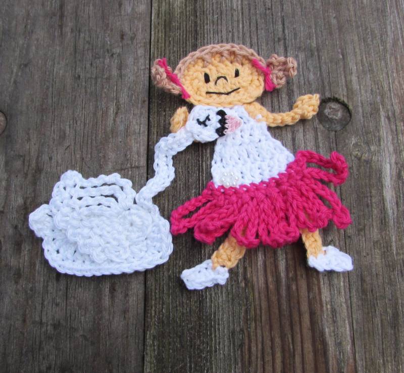 Ballerina Und Schwan Häkelapplikation Schultüte Basteln von ZuckerWolle