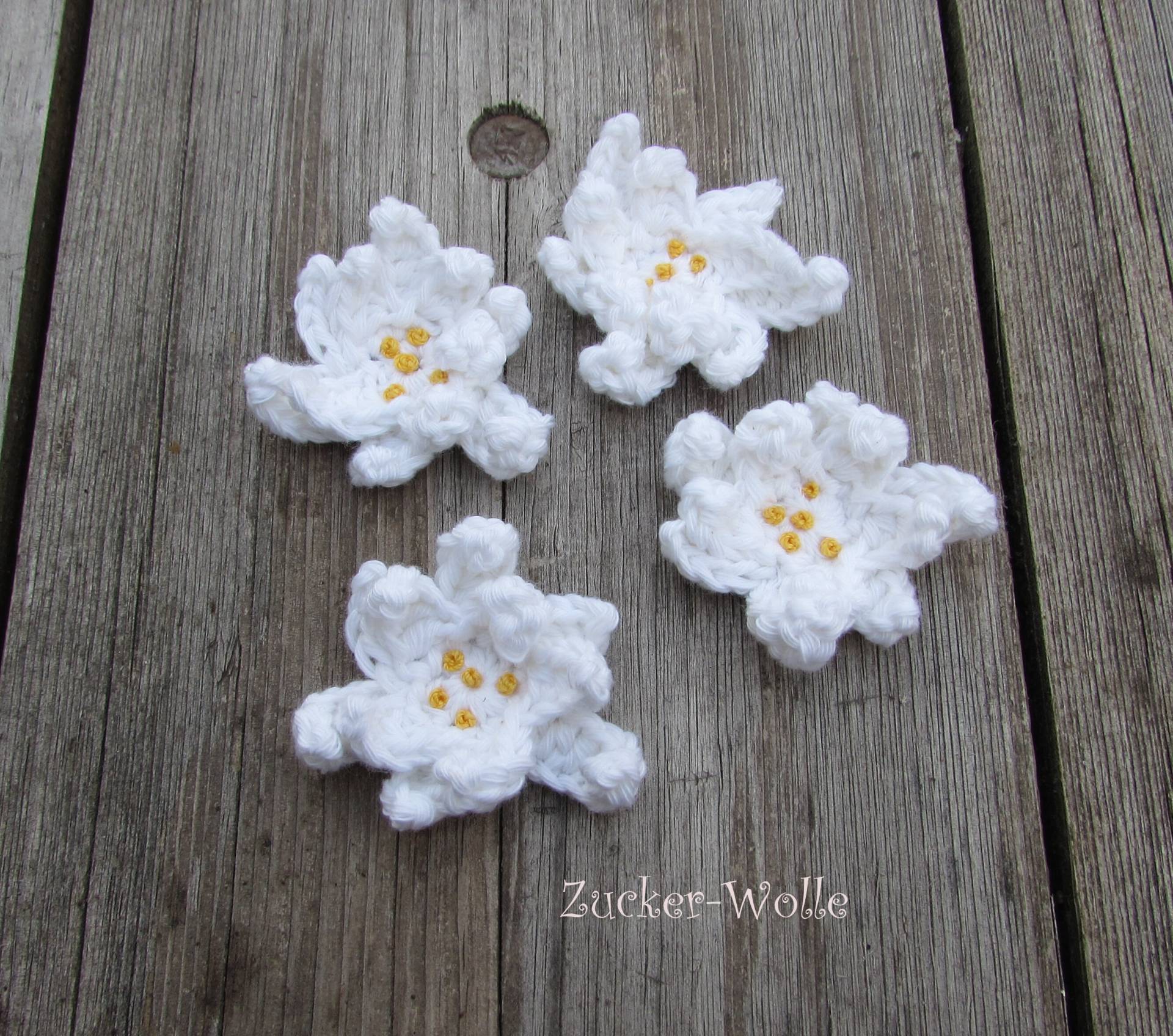 Edelweiß Trachten Häkelapplikation von ZuckerWolle