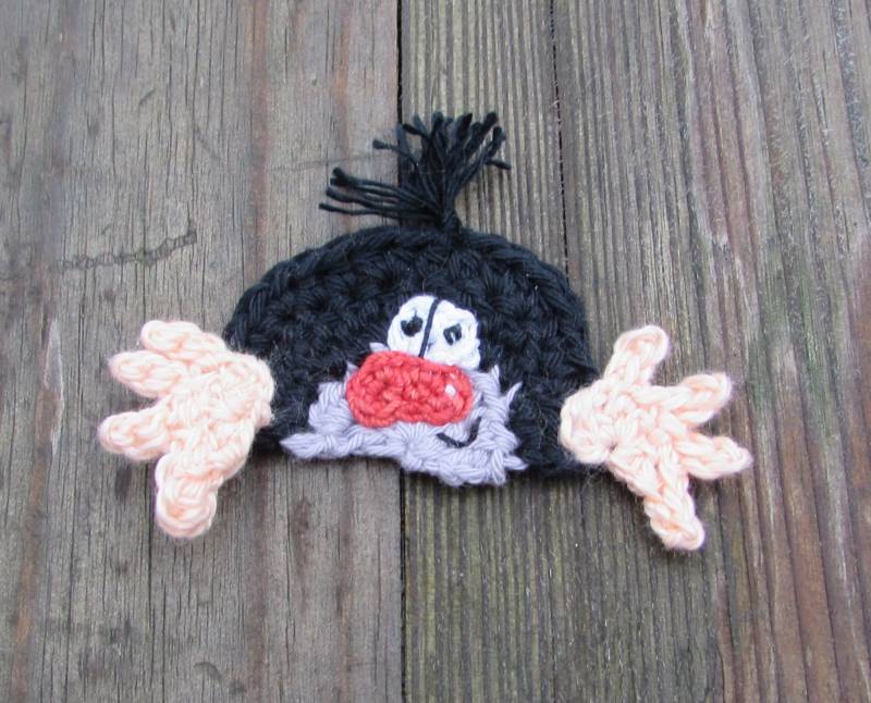 Häkelapplikation Maulwurf Aufnäher Applikation Zum Aufnähen von ZuckerWolle