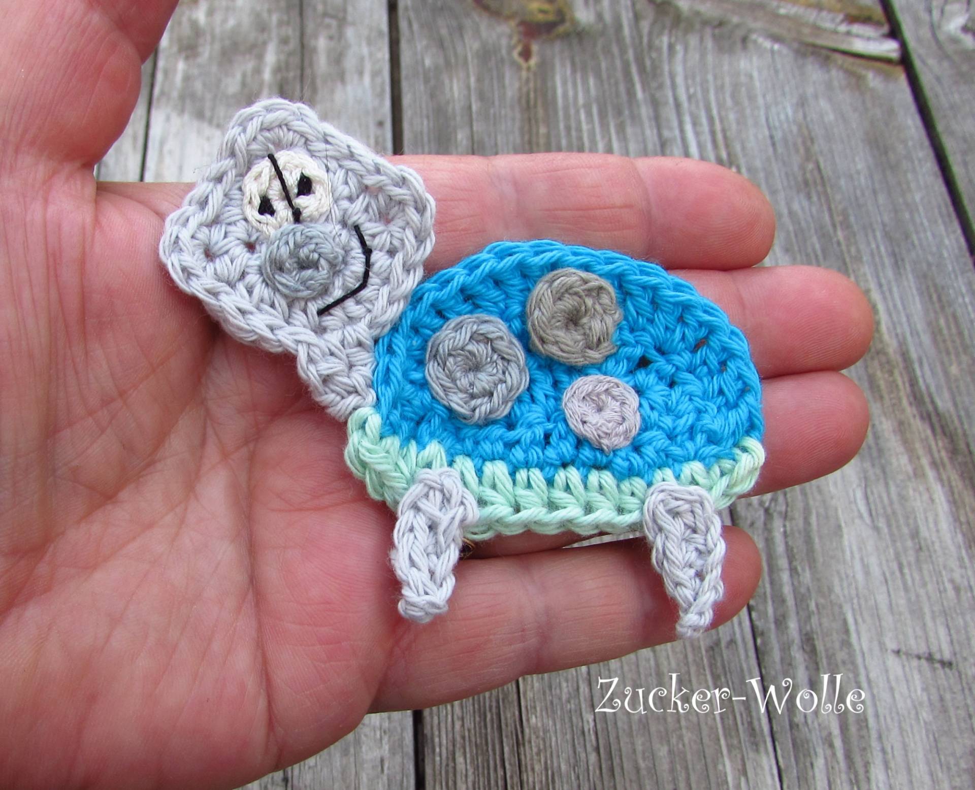 Schildkröte Häkelapplikation Für Jungen von ZuckerWolle