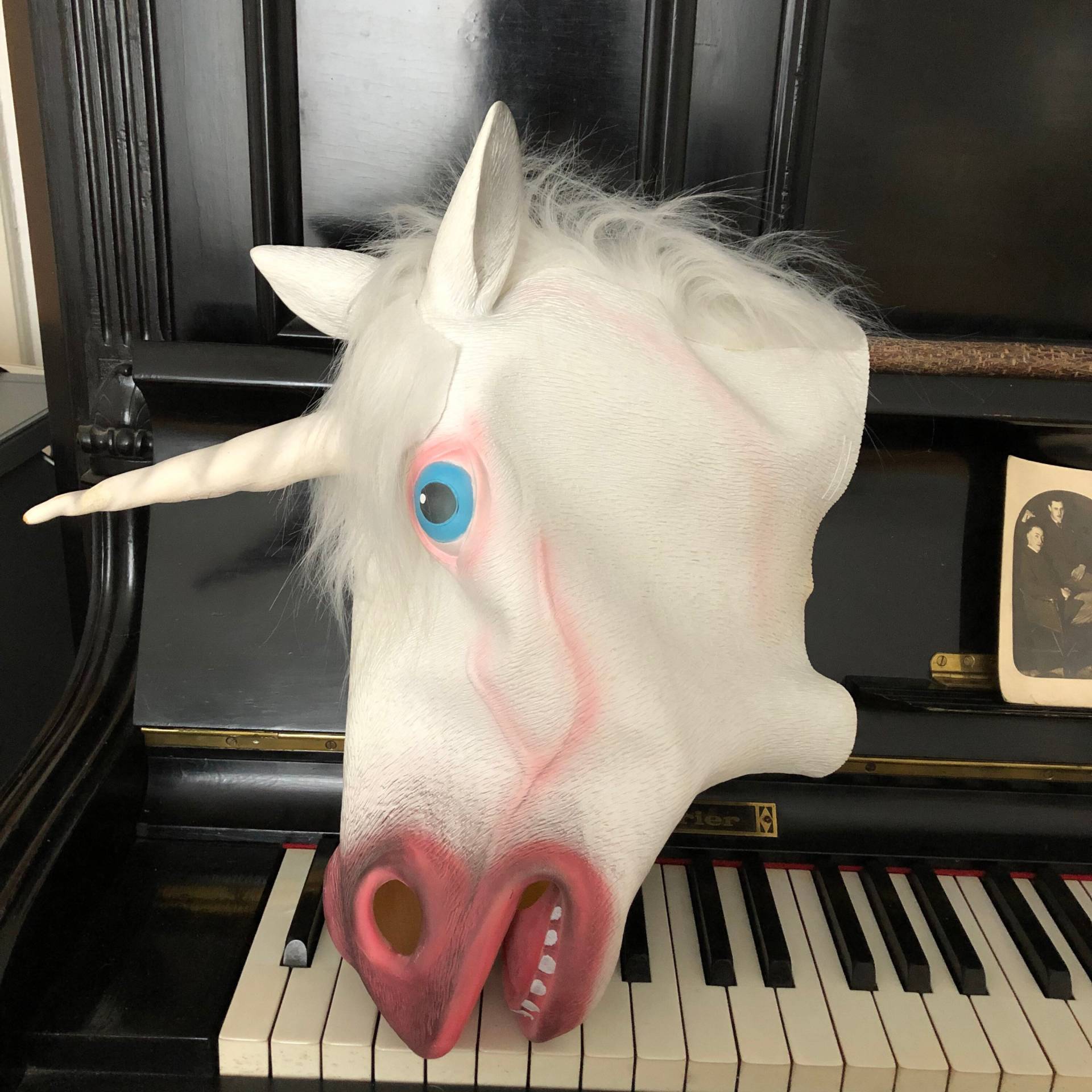 Einhornmaske, Maske, Einhorn, Einhornkostüm, Faschingsmaske, Faschingskostüm, Fasching, Verkleidung, Verkleidungsmaske, Pferd, Pferdemaske Einhornmaske, Maske, Einhorn, Einhornkostüm, Faschingsmaske, Faschingskostüm, Fasching, Verkleidung, Verkleidungsmaske, Pferd, Pferdemaske von Zuckerpuppenladen