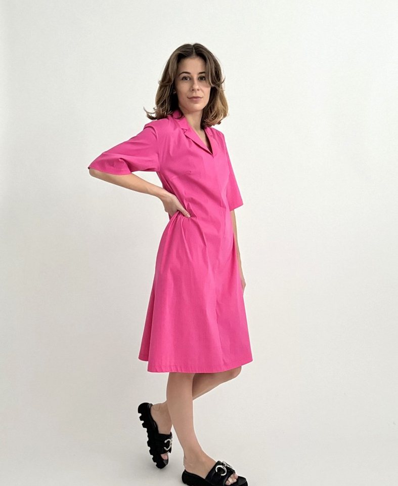 Zuckerwatte Blusenkleid aus wertiger Baumwollmischung mit Stretch von Zuckerwatte