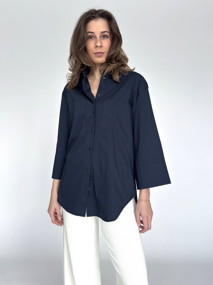 Zuckerwatte Hemdbluse aus feiner Baumwolle mit Elasthan von Zuckerwatte