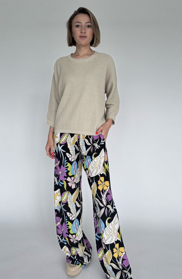 Zuckerwatte Palazzohose aus wertiger Viskose mit Eingriffstaschen von Zuckerwatte