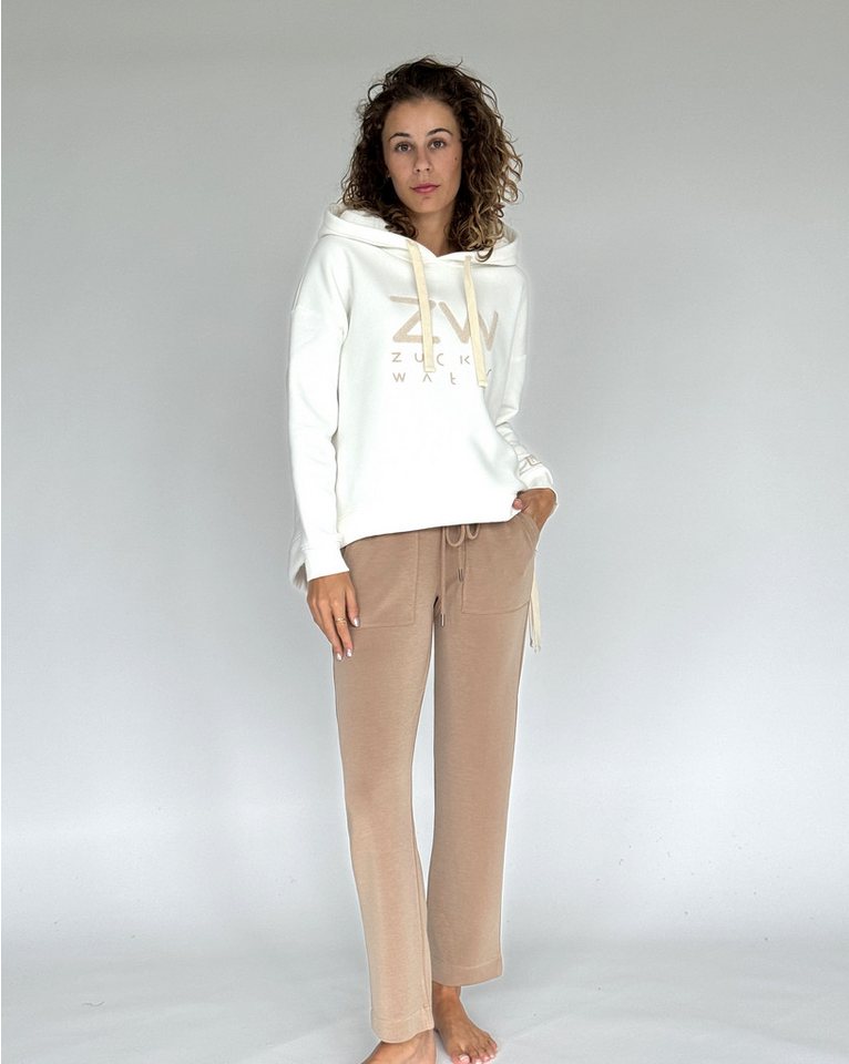 Zuckerwatte Sweatpants schmal geschnitten aus weicher Modalmischung mit Elasthan von Zuckerwatte