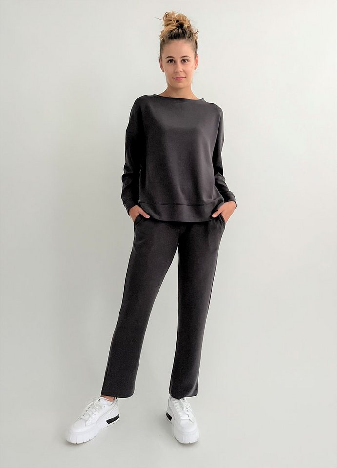 Zuckerwatte Sweatshirt mit Rundhalsauschnitt aus weicher Modalmischung von Zuckerwatte