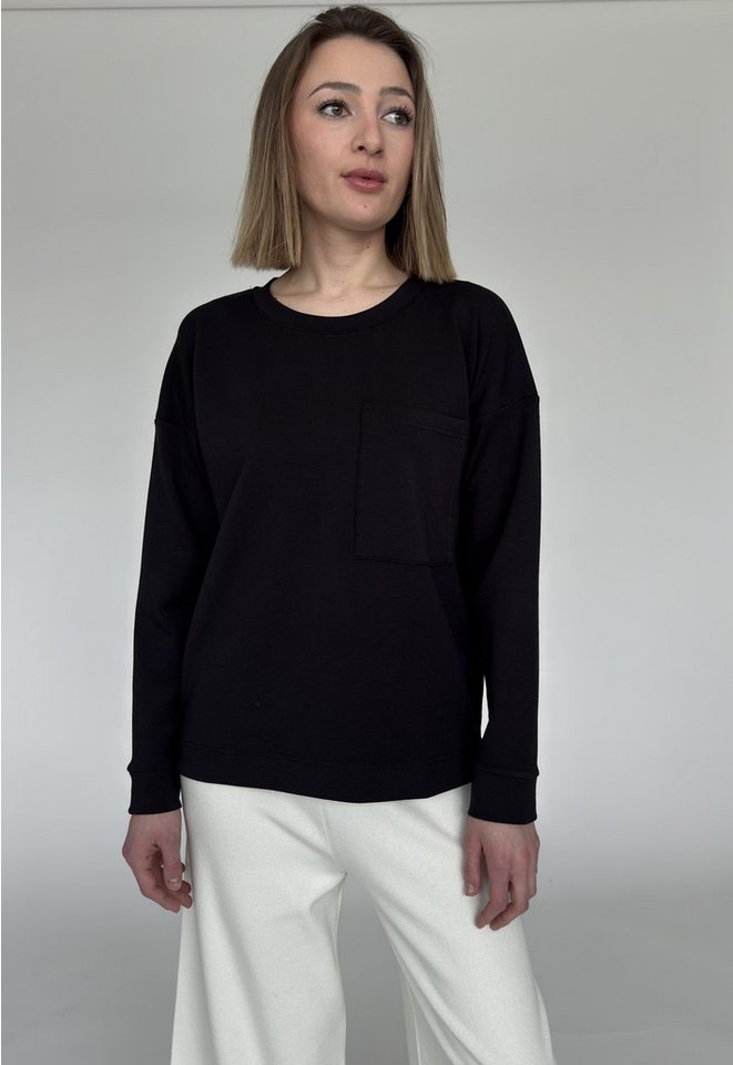 Zuckerwatte Sweatshirt mit Rundhalsausschnitt aus feinem Modalmix mit Stretch von Zuckerwatte