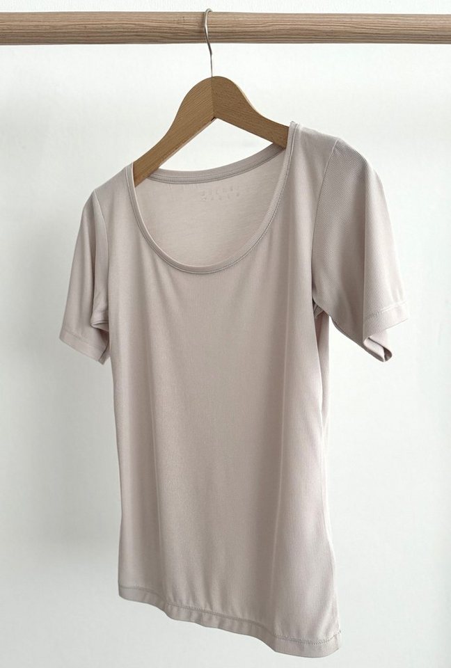 Zuckerwatte T-Shirt Rundhalsausschnitt, stonewashed, weiche Modalmischung von Zuckerwatte