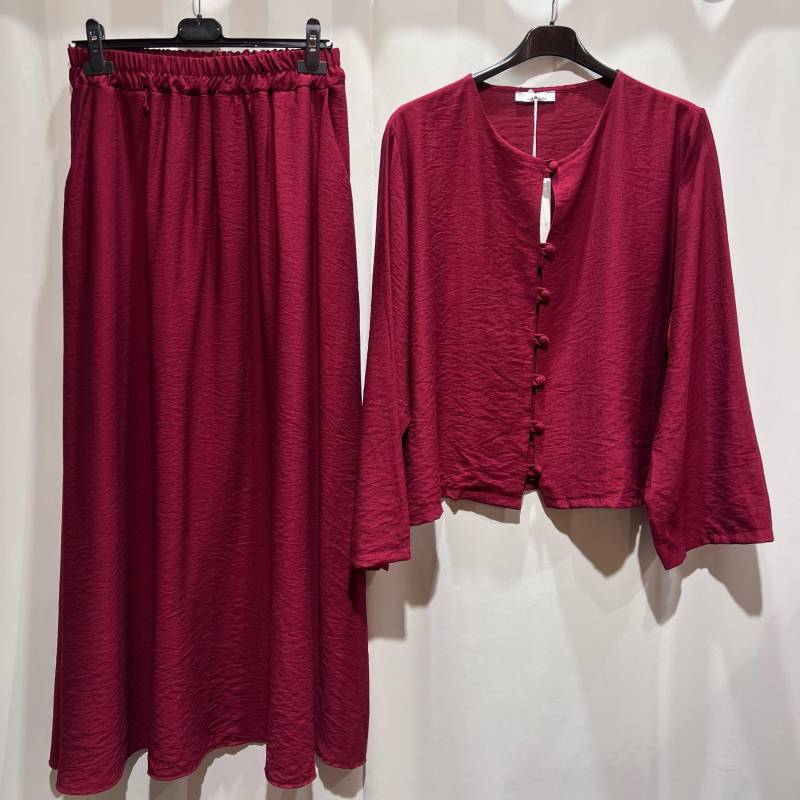 Damen Zweiteiler Oberteil/Rock 2Er Set von ZuemraNisaMode