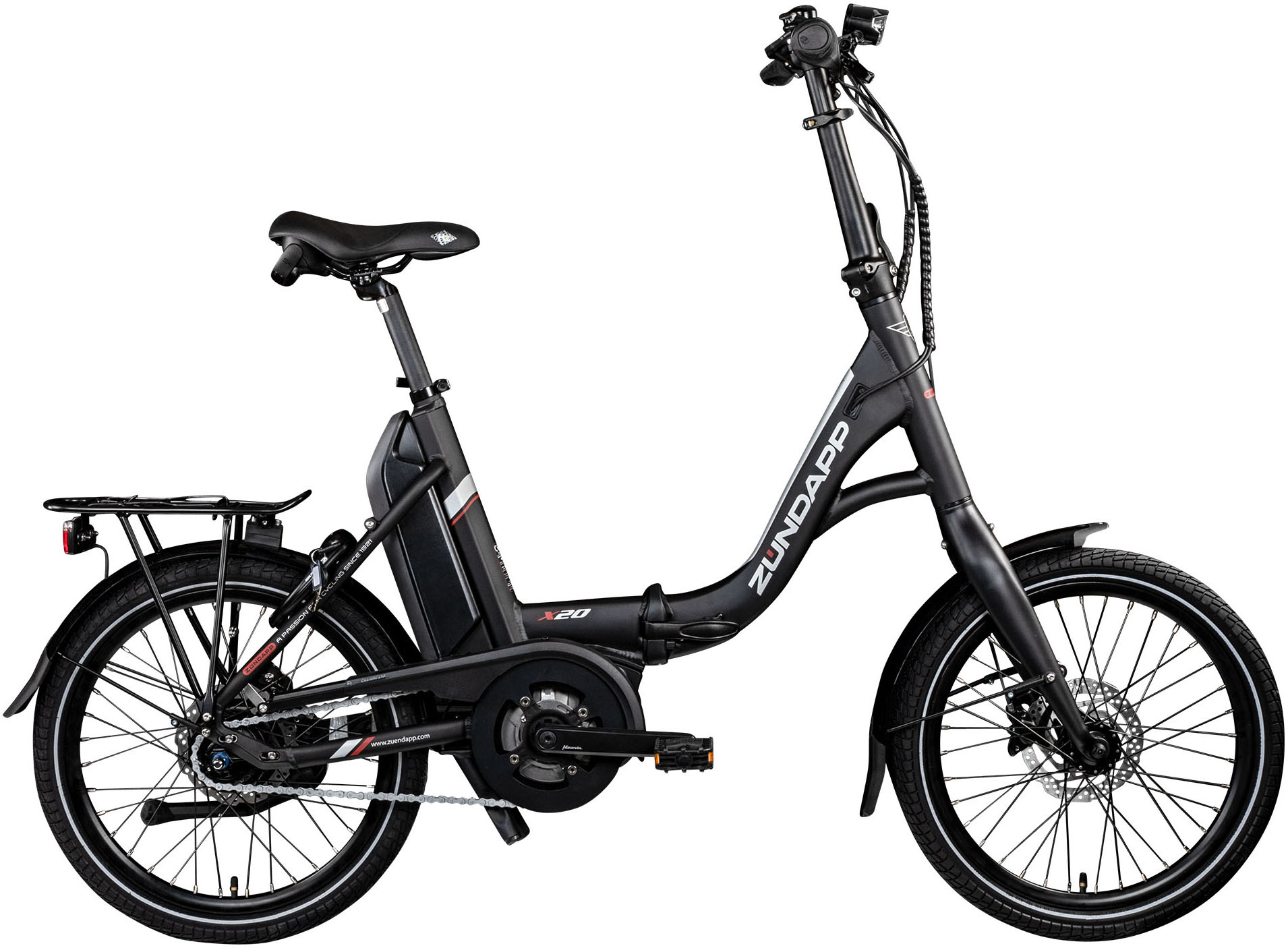 Zündapp E-Bike "X20", 7 Gang, Shimano, Nexus, Mittelmotor 250 W, Pedelec, Elektrofahrrad für Damen u. Herren von Zündapp