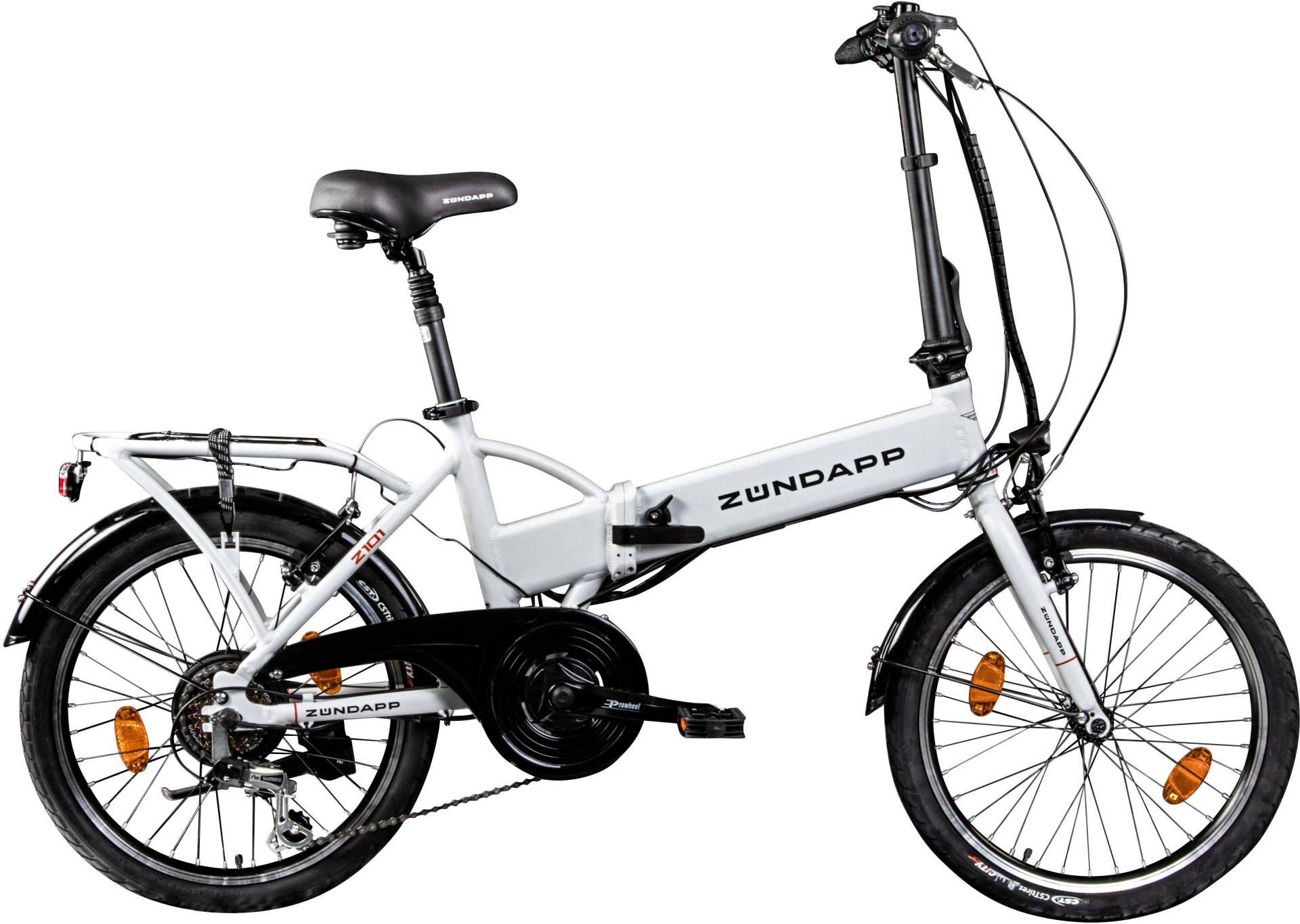 Zündapp "Z101" 6 Gang Shimano Tourney Schaltwerk Kettenschaltung Heckmotor 250 W Pedelec, Elektrofahrrad für Damen u. Herren von Zündapp