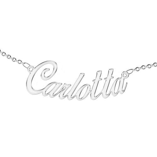 Zuffetti Personalisierbare Halskette für Damen mit Namen - Tragen Sie Ihren Namen - Edelstahl und hypoallergen - Farbe Silber - Designed in Italy, Legierter Stahl Zuffetti Personalisierbare Halskette für Damen mit Namen - Tragen Sie Ihren Namen - Edelstahl und hypoallergen - Farbe Silber - Designed in Italy, Legierter Stahl von Zuffetti