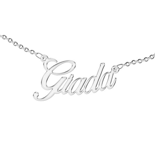 Zuffetti Personalisierbare Halskette für Damen mit Namen - Tragen Sie Ihren Namen - Edelstahl und hypoallergen - Farbe Silber - Designed in Italy, Legierter Stahl Zuffetti Personalisierbare Halskette für Damen mit Namen - Tragen Sie Ihren Namen - Edelstahl und hypoallergen - Farbe Silber - Designed in Italy, Legierter Stahl von Zuffetti