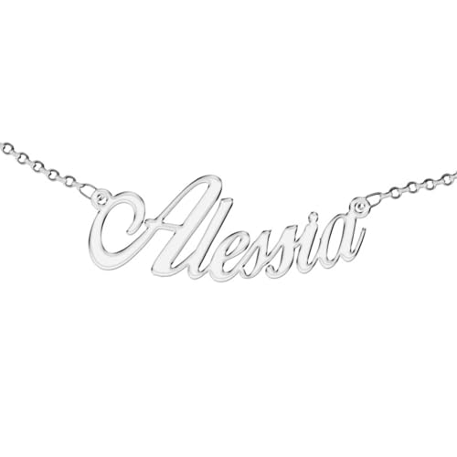 Zuffetti Personalisierbare Halskette für Damen mit Namen - Tragen Sie Ihren Namen - Edelstahl und hypoallergen - Farbe Silber - Designed in Italy, Legierter Stahl Zuffetti Personalisierbare Halskette für Damen mit Namen - Tragen Sie Ihren Namen - Edelstahl und hypoallergen - Farbe Silber - Designed in Italy, Legierter Stahl von Zuffetti