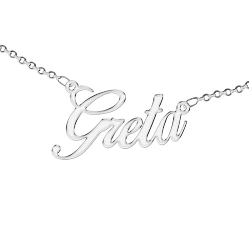 Zuffetti Personalisierbare Halskette für Damen mit Namen - Tragen Sie Ihren Namen - Edelstahl und hypoallergen - Farbe Silber - Designed in Italy, Legierter Stahl Zuffetti Personalisierbare Halskette für Damen mit Namen - Tragen Sie Ihren Namen - Edelstahl und hypoallergen - Farbe Silber - Designed in Italy, Legierter Stahl von Zuffetti