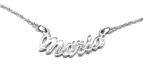 Zuffetti Personalisierbare Halskette für Damen mit Namen - Tragen Sie Ihren Namen - Edelstahl und hypoallergen - Farbe Silber - Designed in Italy, Legierter Stahl Zuffetti Personalisierbare Halskette für Damen mit Namen - Tragen Sie Ihren Namen - Edelstahl und hypoallergen - Farbe Silber - Designed in Italy, Legierter Stahl von Zuffetti