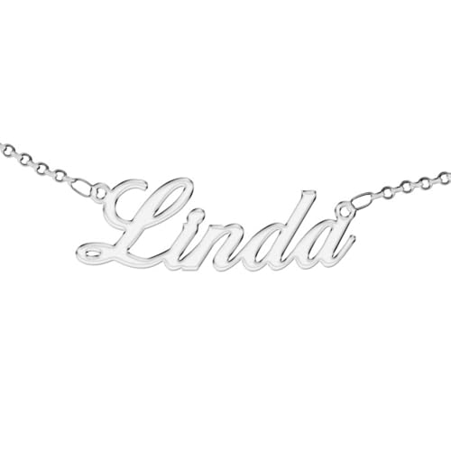 Zuffetti Personalisierte Damenhalskette mit Namen. Tragen Sie Ihren Namen. Edelstahl und antiallergisch. Farbe: Silber. Entworfen in Italien., Edelstahl Zuffetti Personalisierte Damenhalskette mit Namen. Tragen Sie Ihren Namen. Edelstahl und antiallergisch. Farbe: Silber. Entworfen in Italien., Edelstahl von Zuffetti