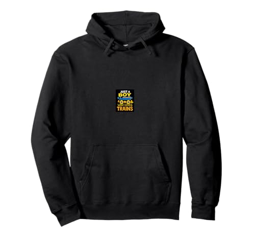JUST A Boy WHO Loves Trains Zug-Enthusiast Pullover Hoodie JUST A Boy WHO Loves Trains Zug-Enthusiast Pullover Hoodie von Zug-Enthusiasten-Geschenk-Design