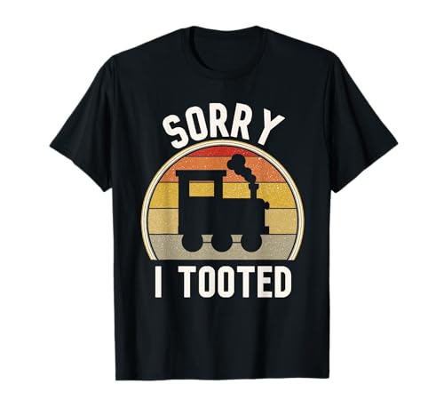 Retro-Zug-Liebhaber-Jungen Tut mir leid, dass ich süßen T-Shirt Retro-Zug-Liebhaber-Jungen Tut mir leid, dass ich süßen T-Shirt von Zug-Liebhaber-Geschenke für Kinder