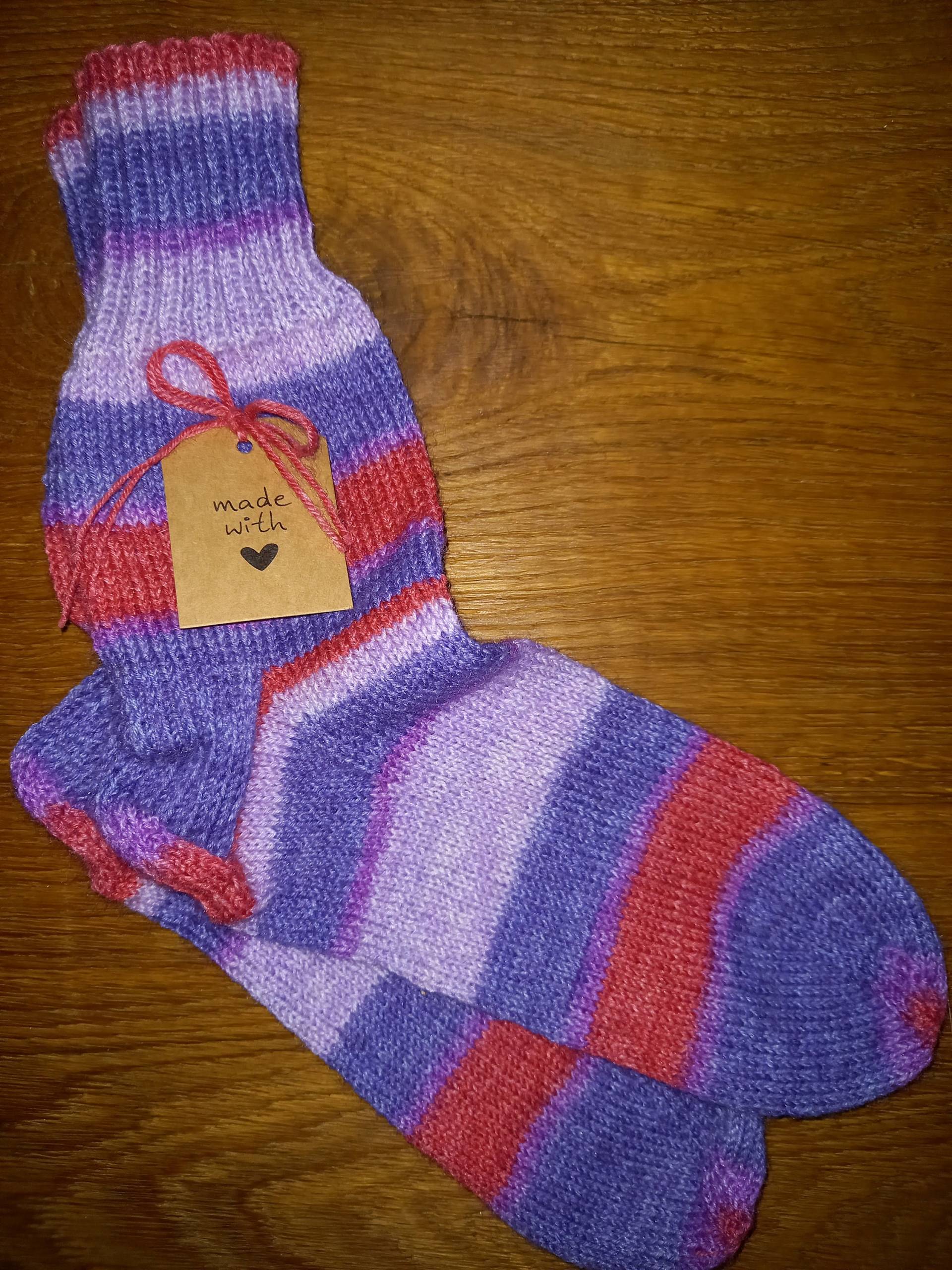 Gestrickte Socken - Gr. 38 Gestrickte Socken - Gr. 38 von Zugenaeht