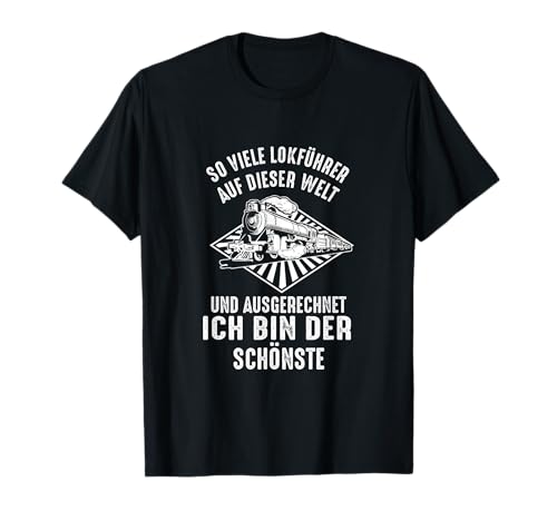 Zugführer Modelleisenbahn Lokomotive T-Shirt, Herren, Schwarz, S, Kurzarm, T-Shirt, Lustig, Dampfzug Zug Zug Guide Lustig von Zugführer Modelleisenbahn Lokomotive