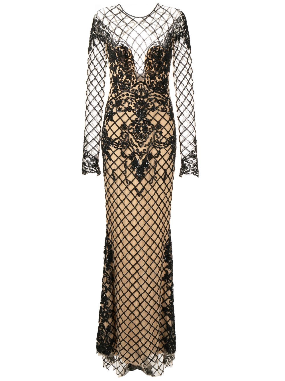 Zuhair Murad Kleid mit Perlen - Nude von Zuhair Murad