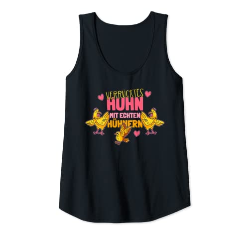Damen Verrücktes Huhn Küken Hühnerflüsterin Hühnermama Hühnermutti Tank Top Damen Verrücktes Huhn Küken Hühnerflüsterin Hühnermama Hühnermutti Tank Top von Zuhause ist da wo meine Hühner sind - Hühnermama